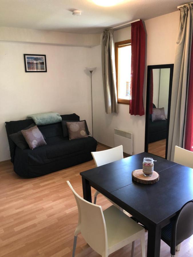 Studio Vue Piste + Parking Souterrain Privatif Inclus Les Orres Exterior foto